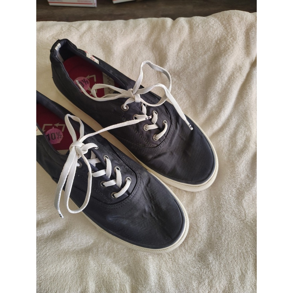 Sperry Bionic Striper II CVO Mens‎ Black Recycled Canvas Sneakers 10.5 STS21876